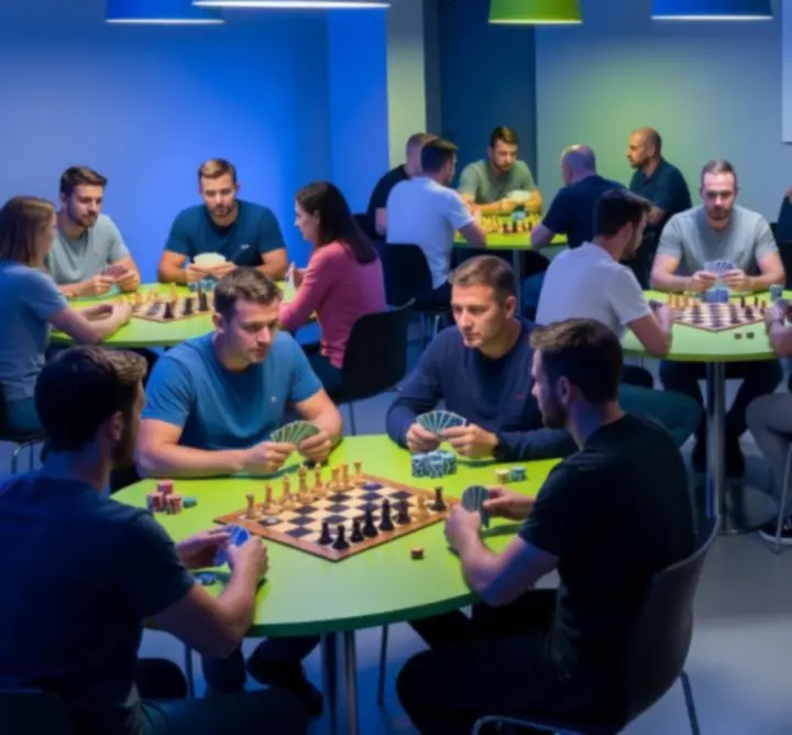 Kiemelt heti társasjáték és egyéb események vizuális ábrázolása